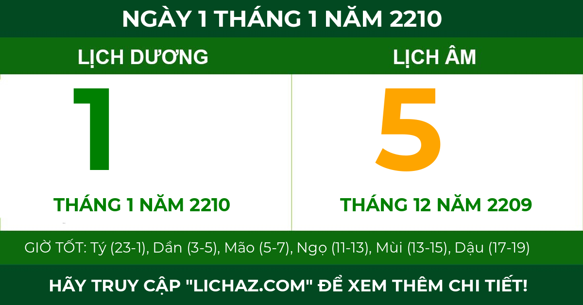 lịch âm ngày 1 tháng 1 năm 2210