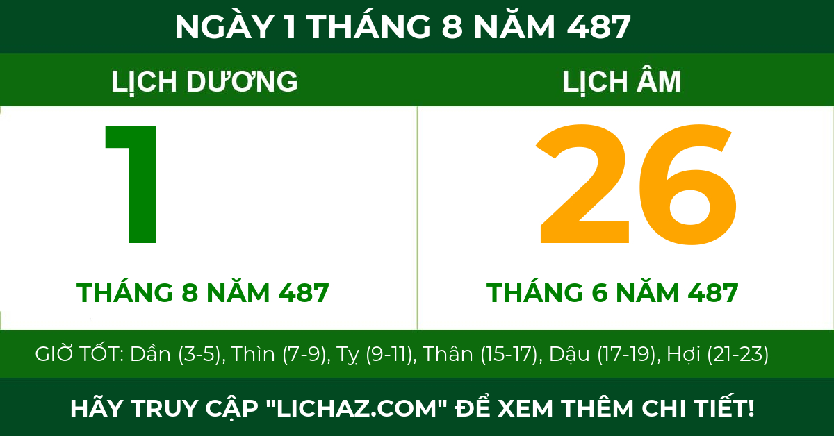 lịch âm ngày 1 tháng 8 năm 487