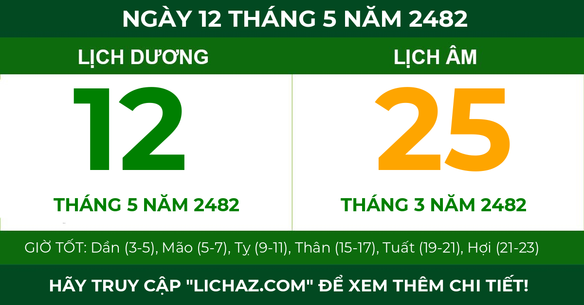 lịch âm ngày 12 tháng 5 năm 2482