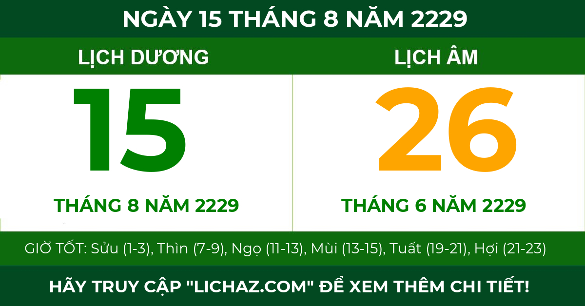 lịch âm ngày 15 tháng 8 năm 2229