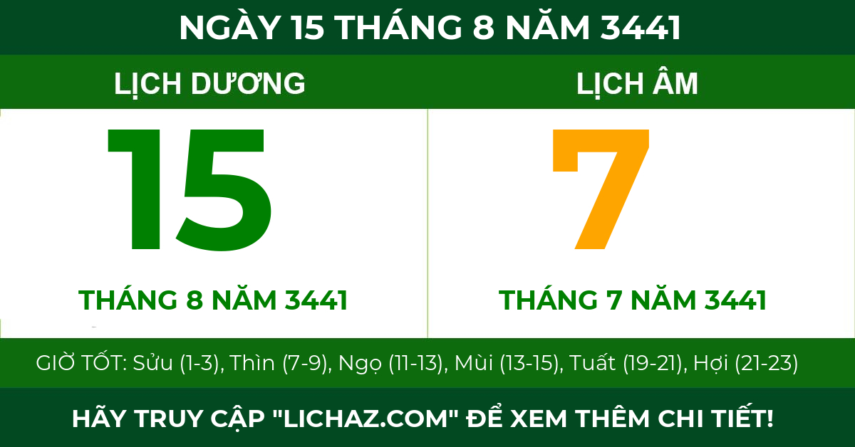 lịch âm ngày 15 tháng 8 năm 3441