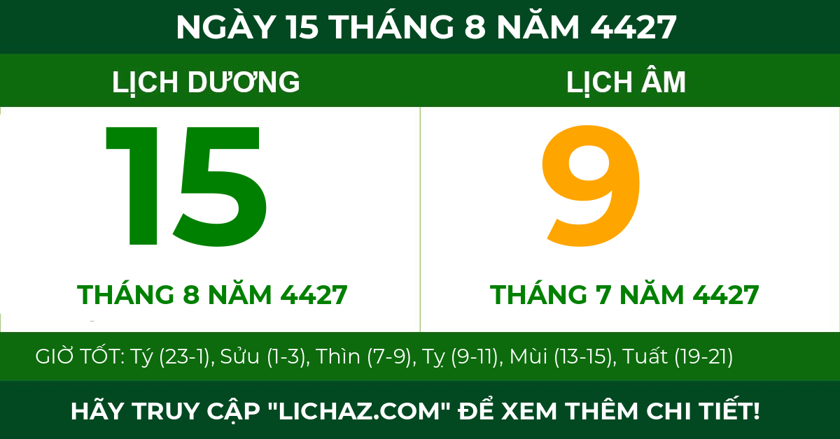 lịch âm ngày 15 tháng 8 năm 4427