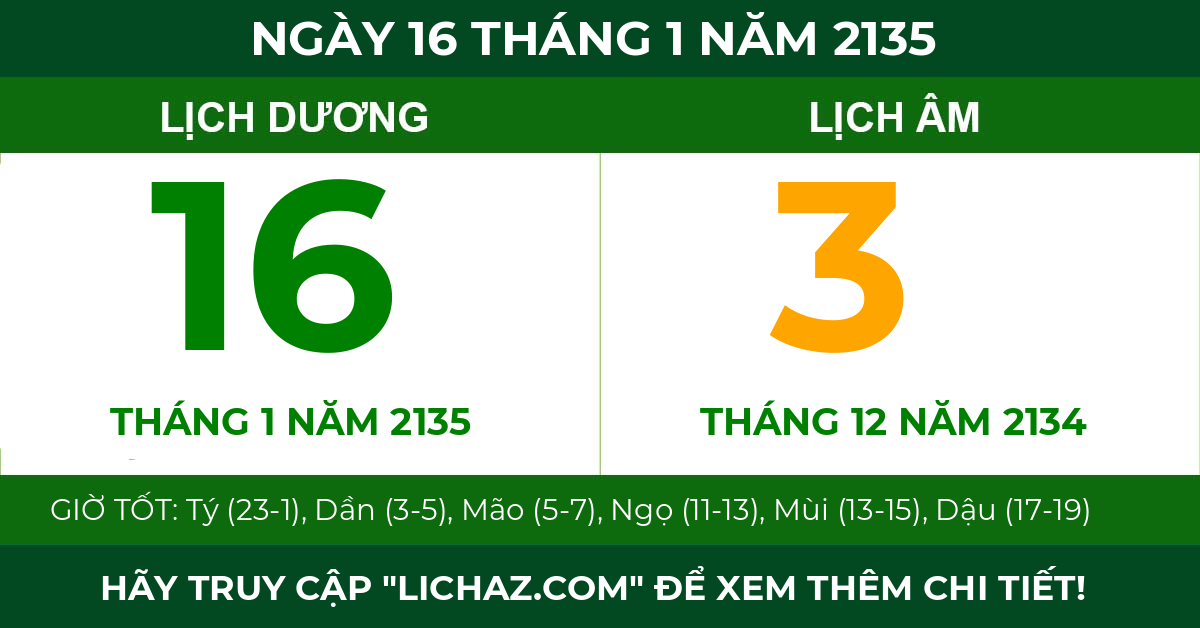 lịch âm ngày 16 tháng 1 năm 2135