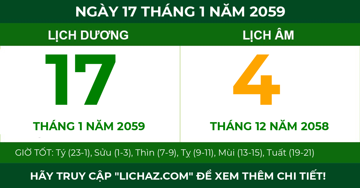 lịch âm ngày 17 tháng 1 năm 2059