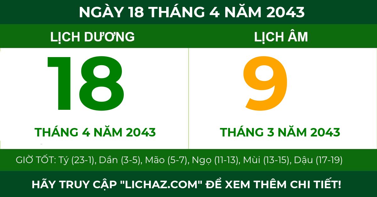 lịch âm ngày 18 tháng 4 năm 2043