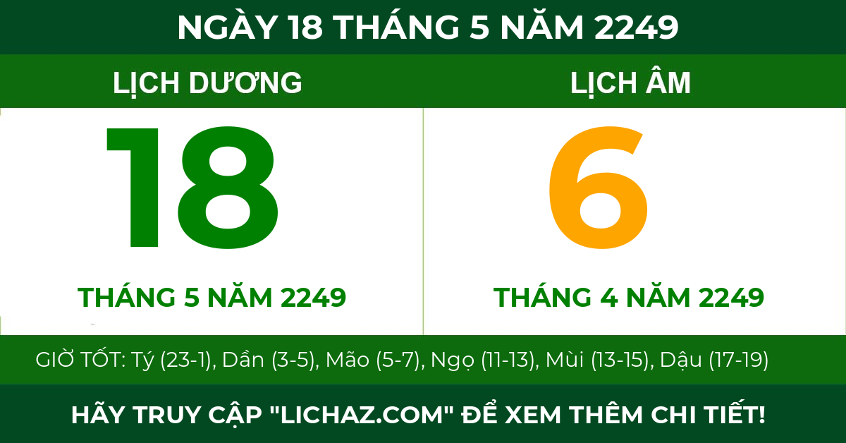 lịch âm ngày 18 tháng 5 năm 2249