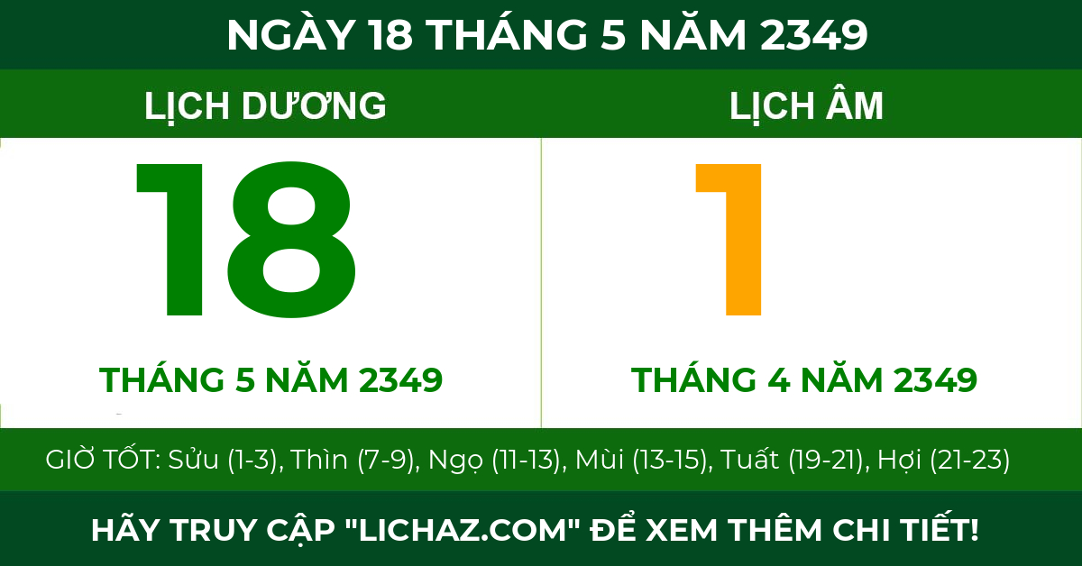 lịch âm ngày 18 tháng 5 năm 2349