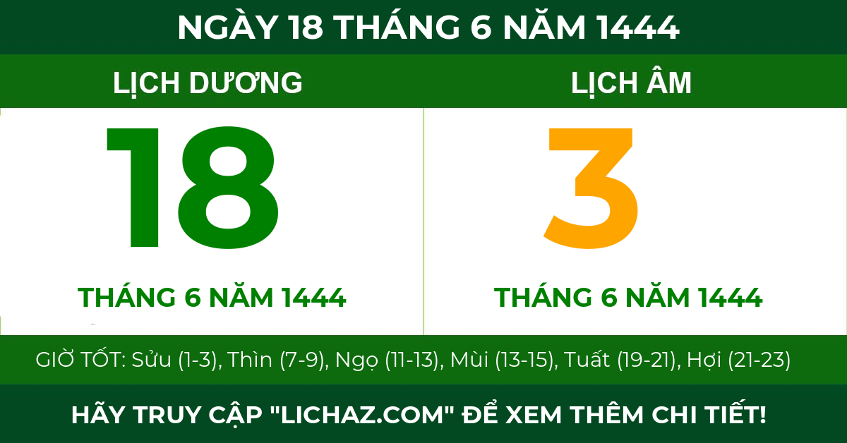 lịch âm ngày 18 tháng 6 năm 1444