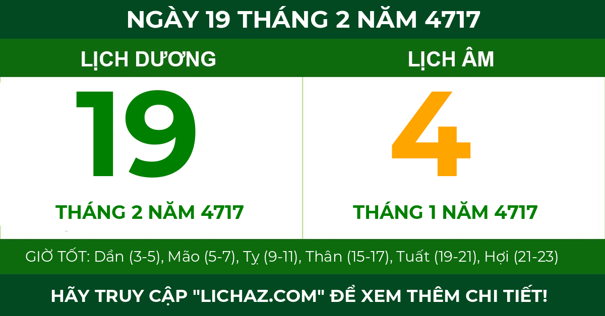 lịch âm ngày 19 tháng 2 năm 4717