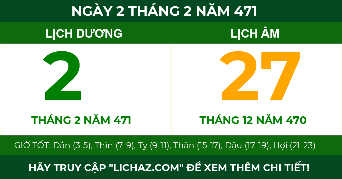 lịch âm ngày 2 tháng 2 năm 471
