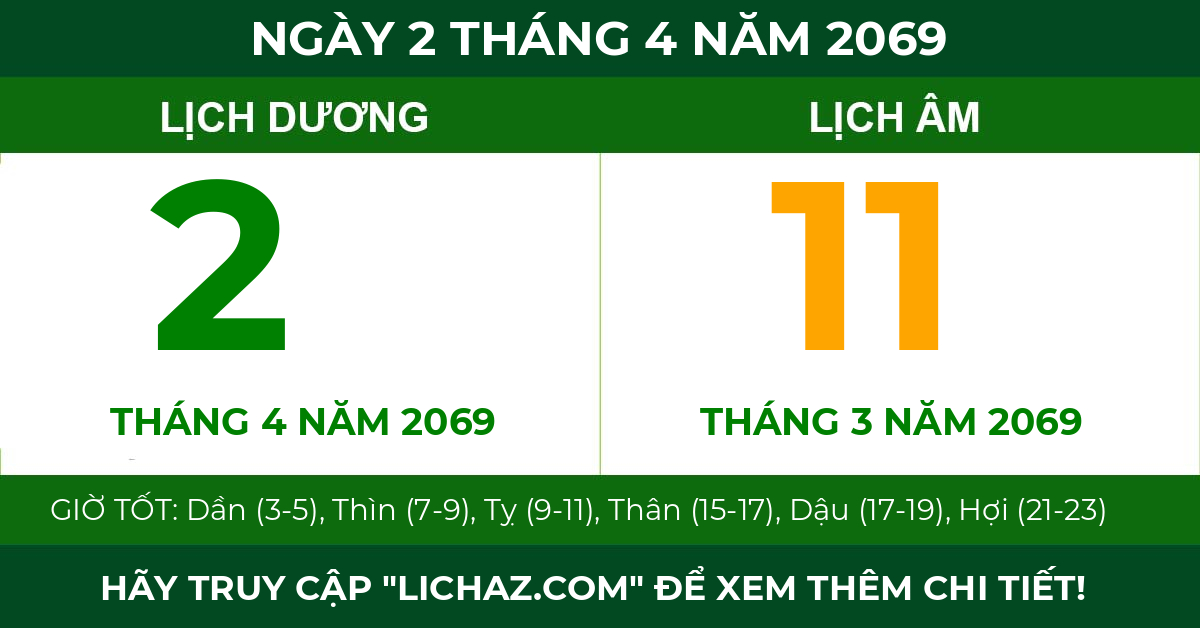 lịch âm ngày 2 tháng 4 năm 2069