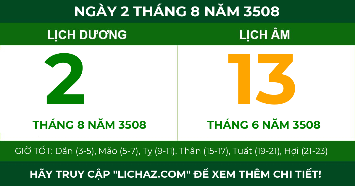 lịch âm ngày 2 tháng 8 năm 3508