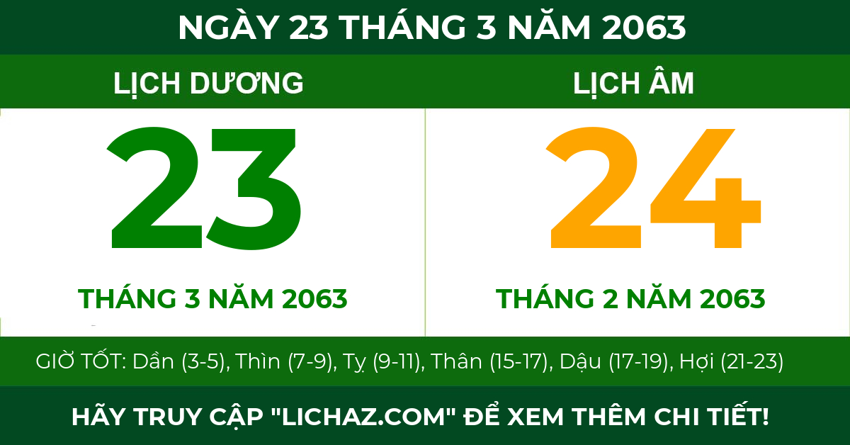 lịch âm ngày 23 tháng 3 năm 2063