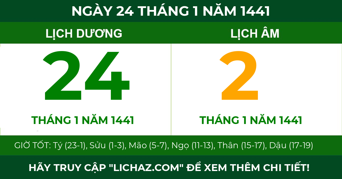 lịch âm ngày 24 tháng 1 năm 1441