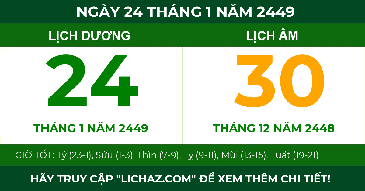 lịch âm ngày 24 tháng 1 năm 2449