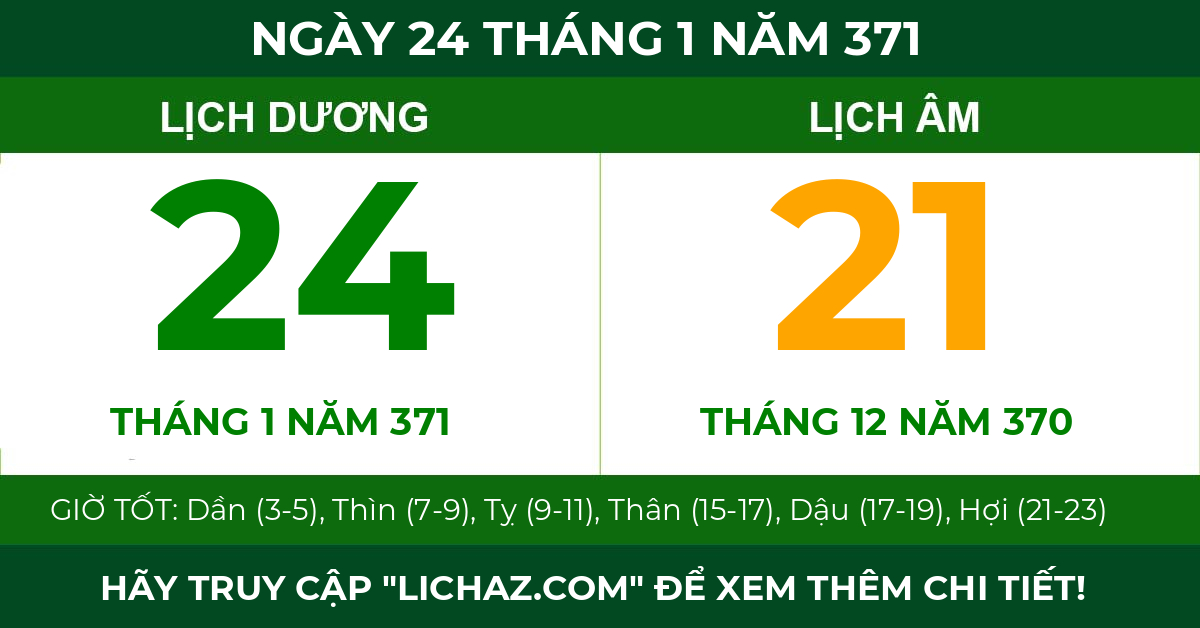 lịch âm ngày 24 tháng 1 năm 371