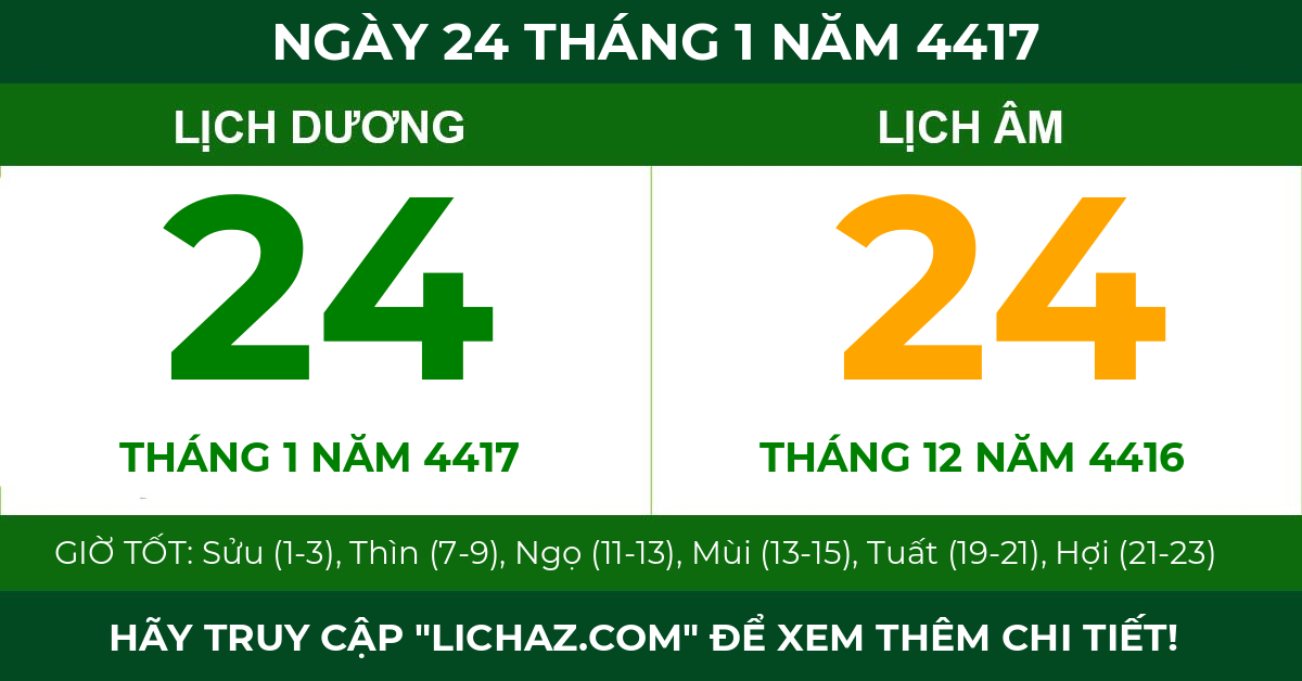 lịch âm ngày 24 tháng 1 năm 4417