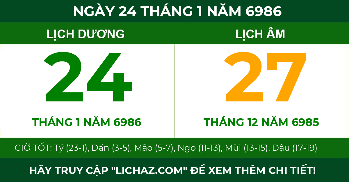 lịch âm ngày 24 tháng 1 năm 6986