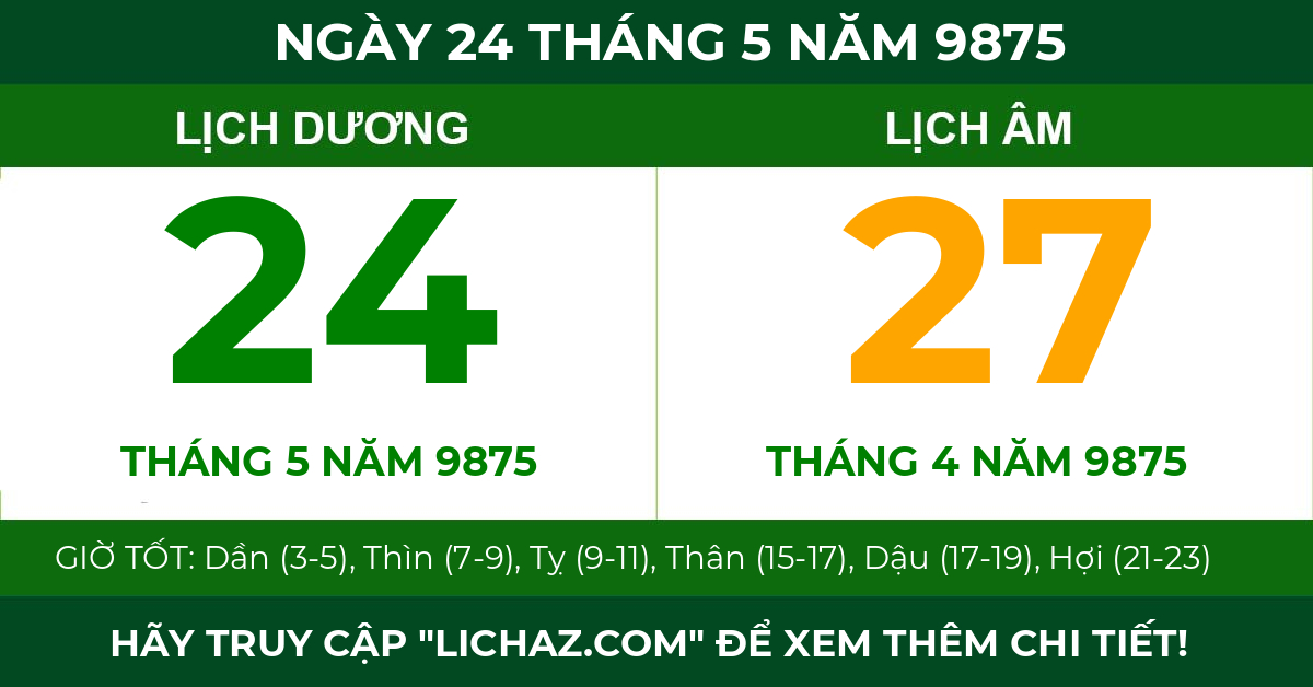 lịch âm ngày 24 tháng 5 năm 9875