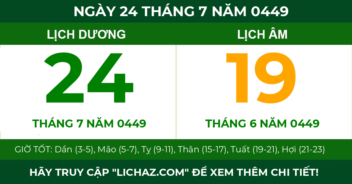 lịch âm ngày 24 tháng 7 năm 0449