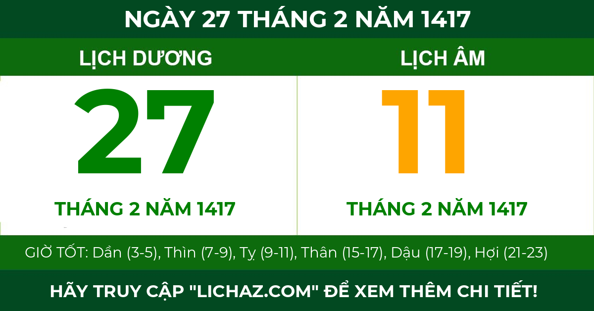 lịch âm ngày 27 tháng 2 năm 1417