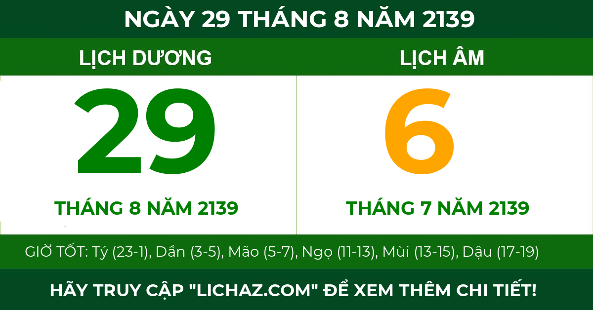 lịch âm ngày 29 tháng 8 năm 2139
