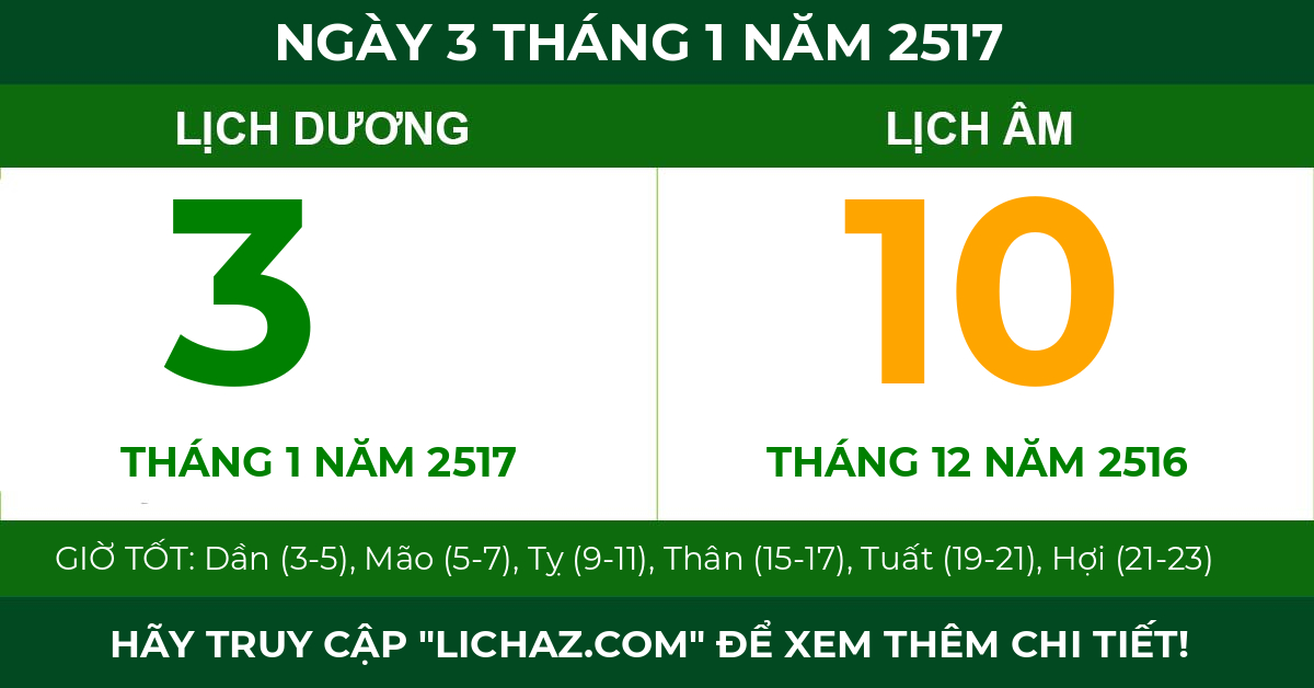 lịch âm ngày 3 tháng 1 năm 2517
