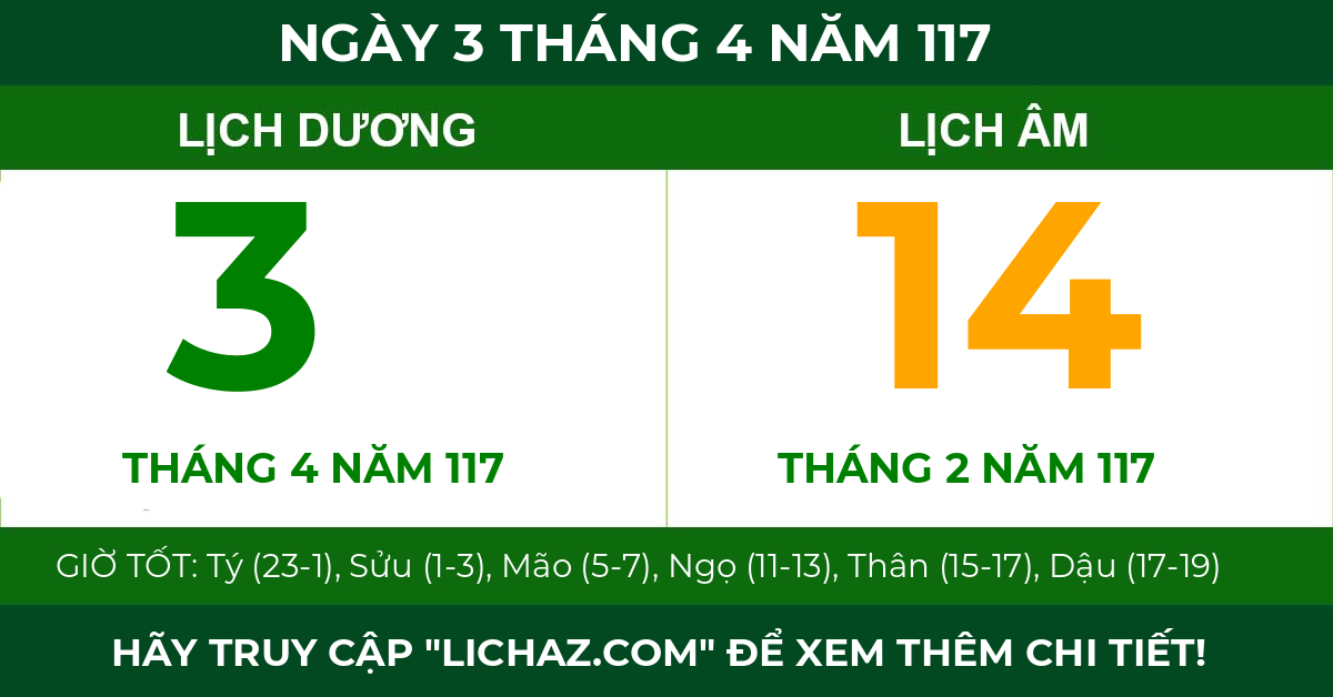 lịch âm ngày 3 tháng 4 năm 117