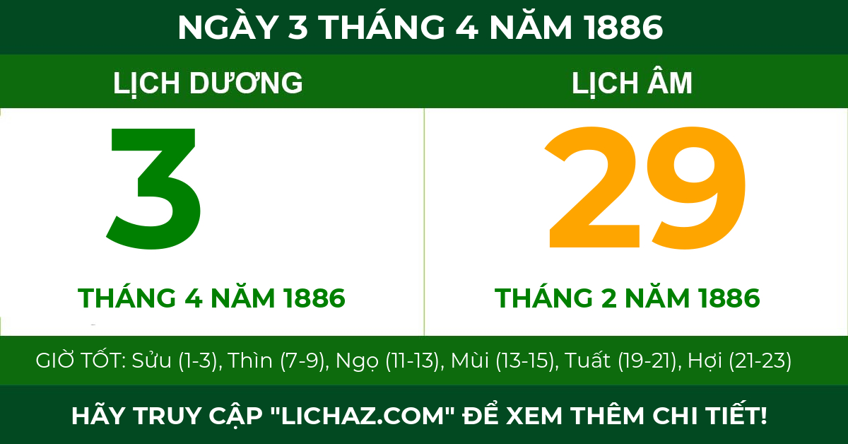 lịch âm ngày 3 tháng 4 năm 1886