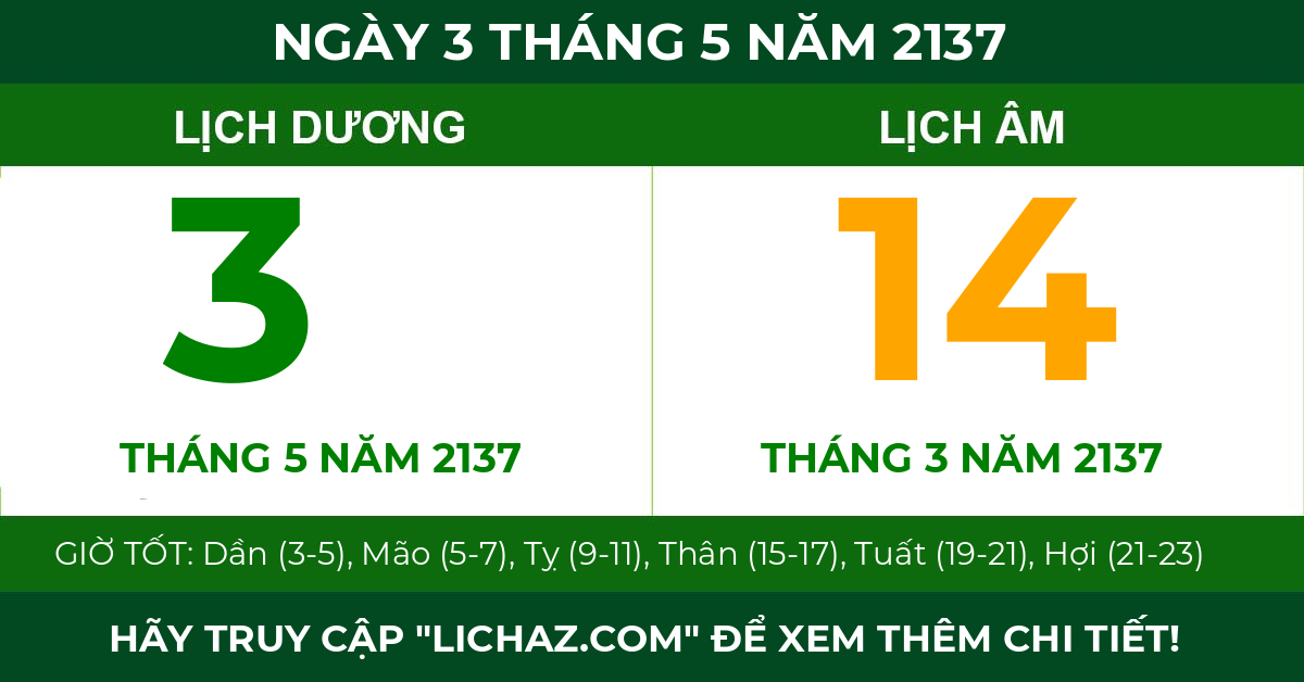 lịch âm ngày 3 tháng 5 năm 2137