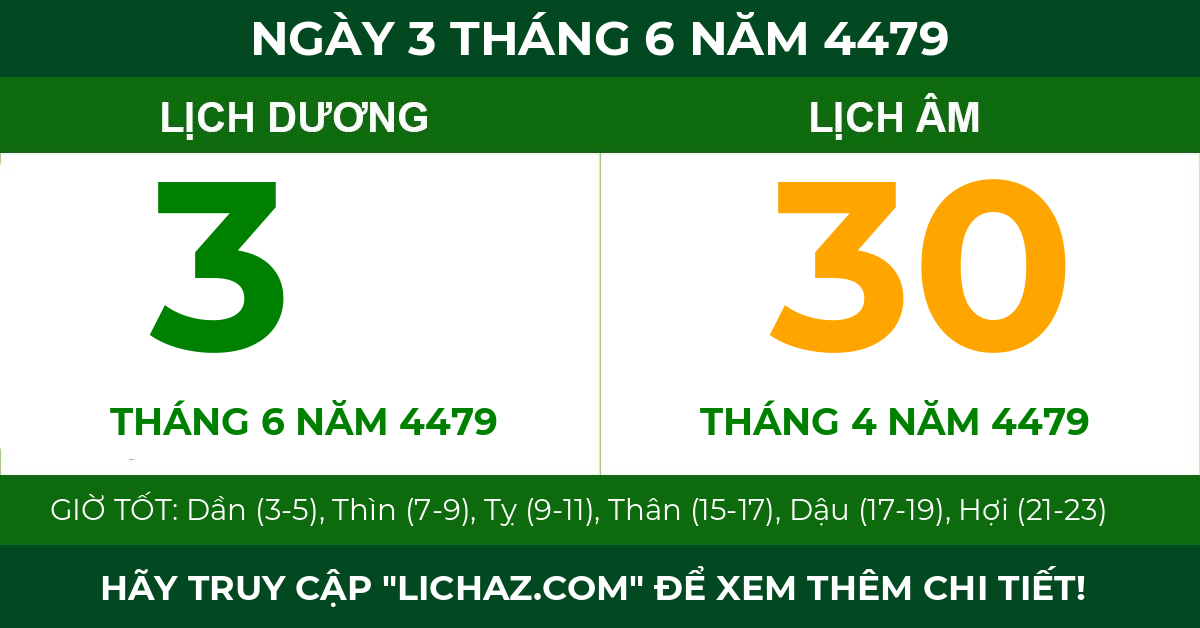 lịch âm ngày 3 tháng 6 năm 4479