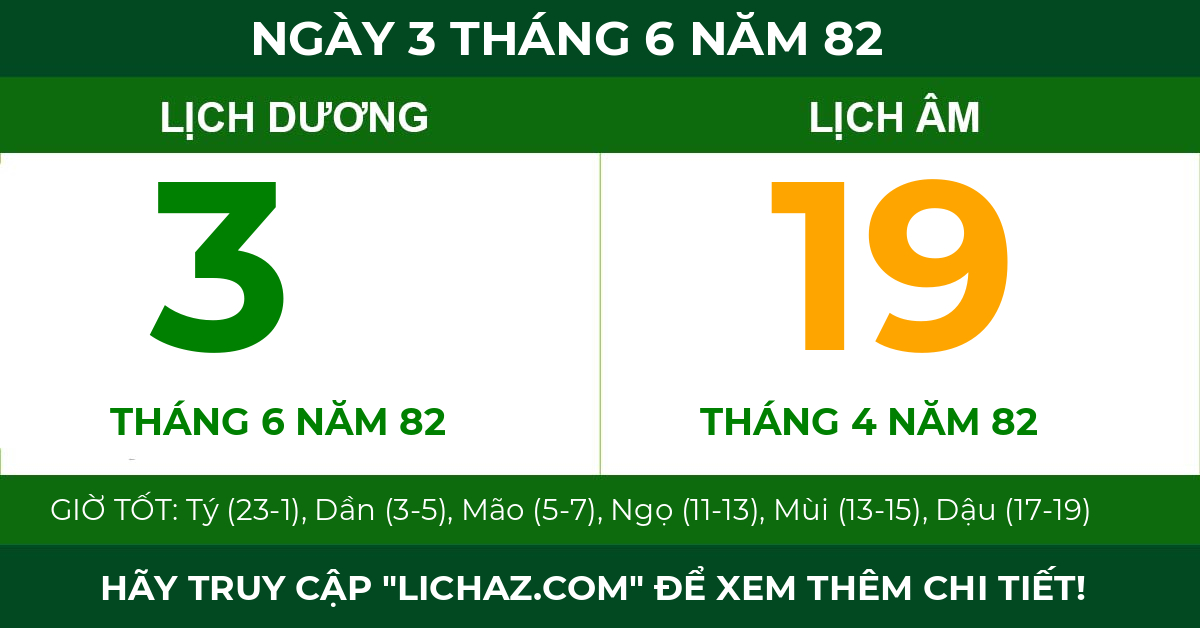 lịch âm ngày 3 tháng 6 năm 82