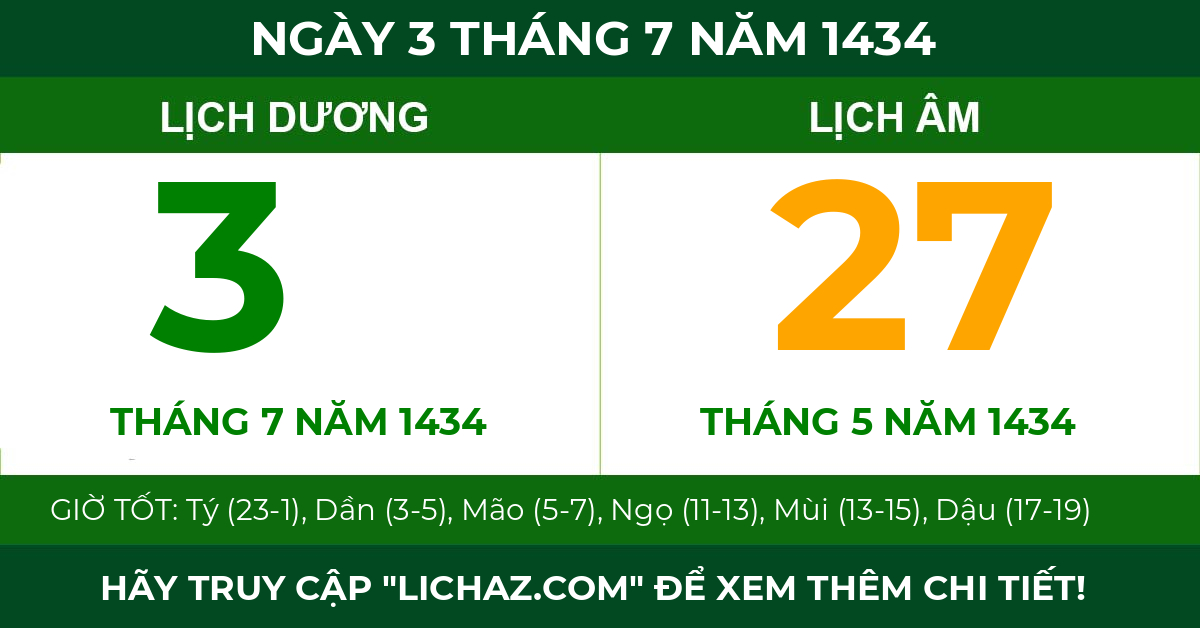 lịch âm ngày 3 tháng 7 năm 1434