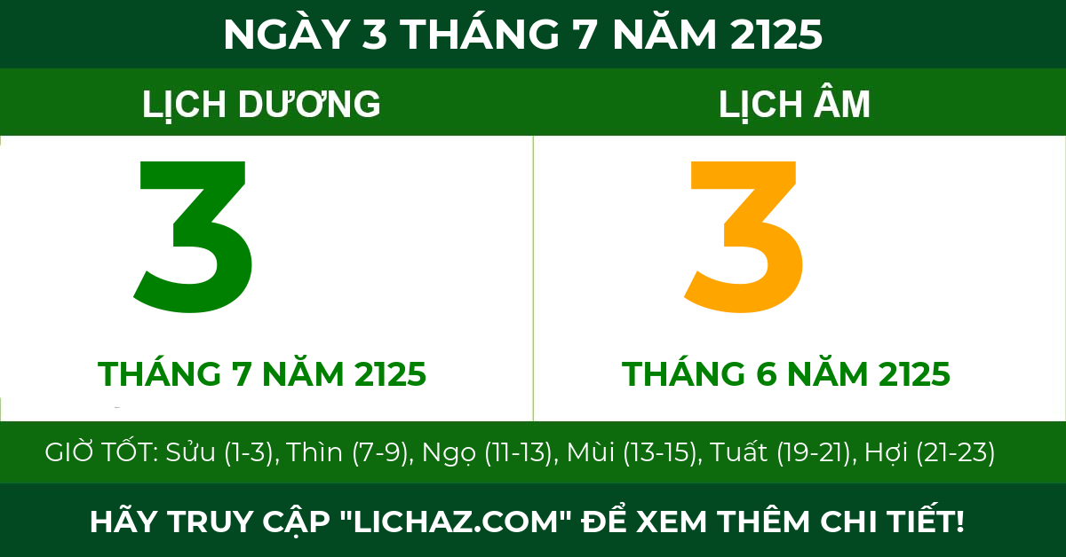 lịch âm ngày 3 tháng 7 năm 2125