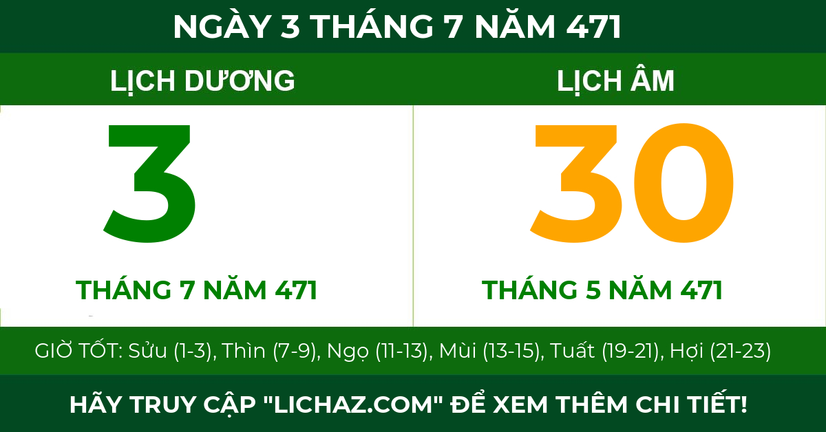 lịch âm ngày 3 tháng 7 năm 471