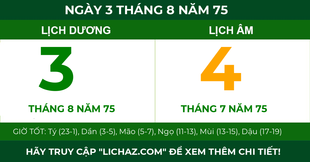 lịch âm ngày 3 tháng 8 năm 75