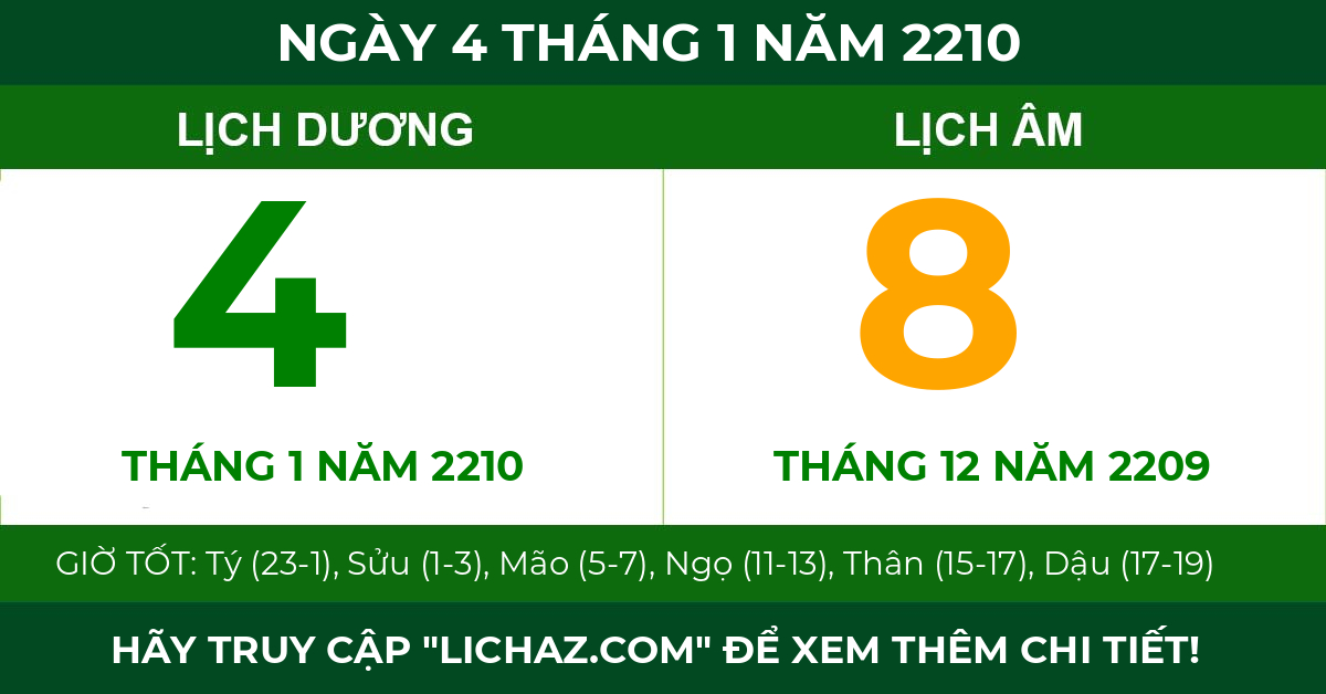 lịch âm ngày 4 tháng 1 năm 2210