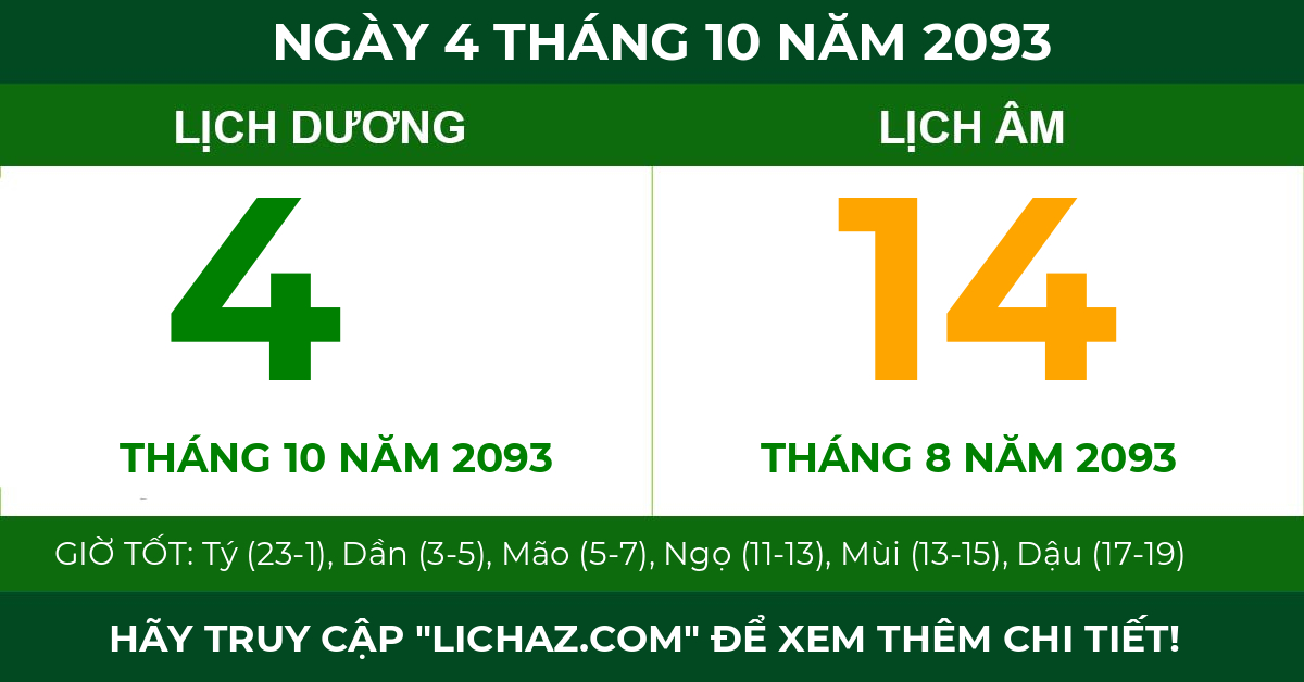 lịch âm ngày 4 tháng 10 năm 2093