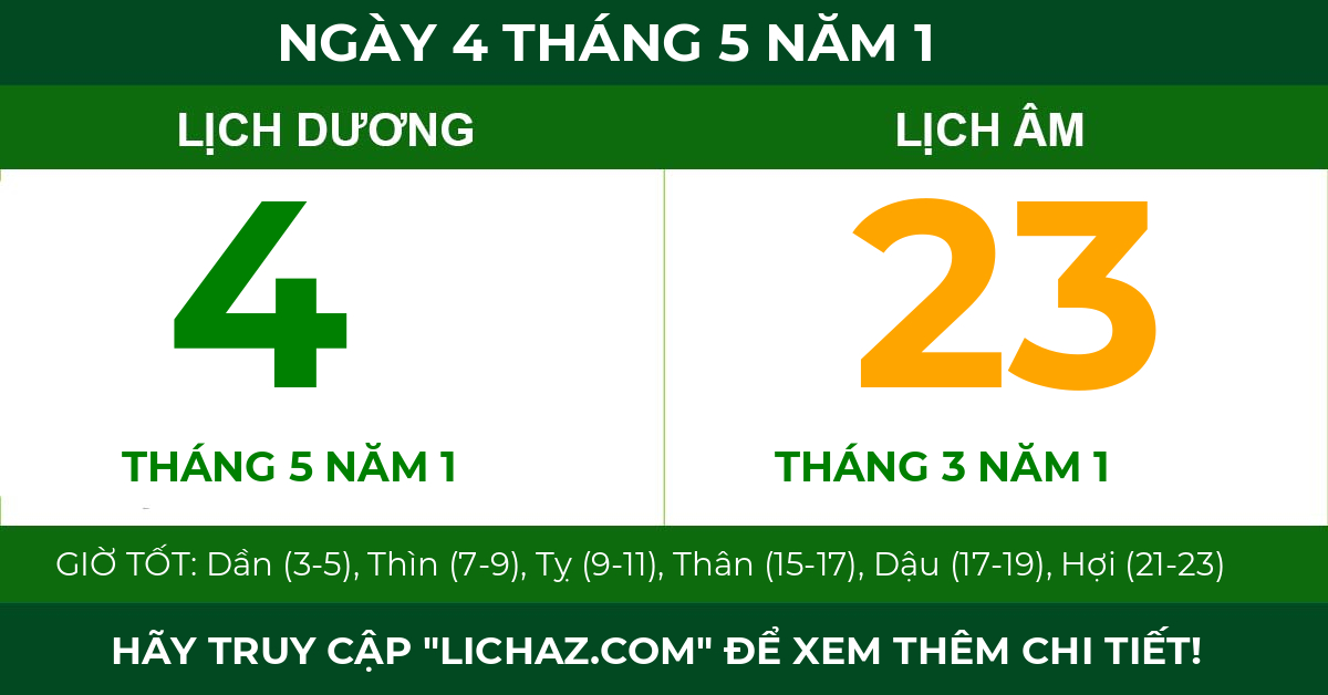 lịch âm ngày 4 tháng 5 năm 1