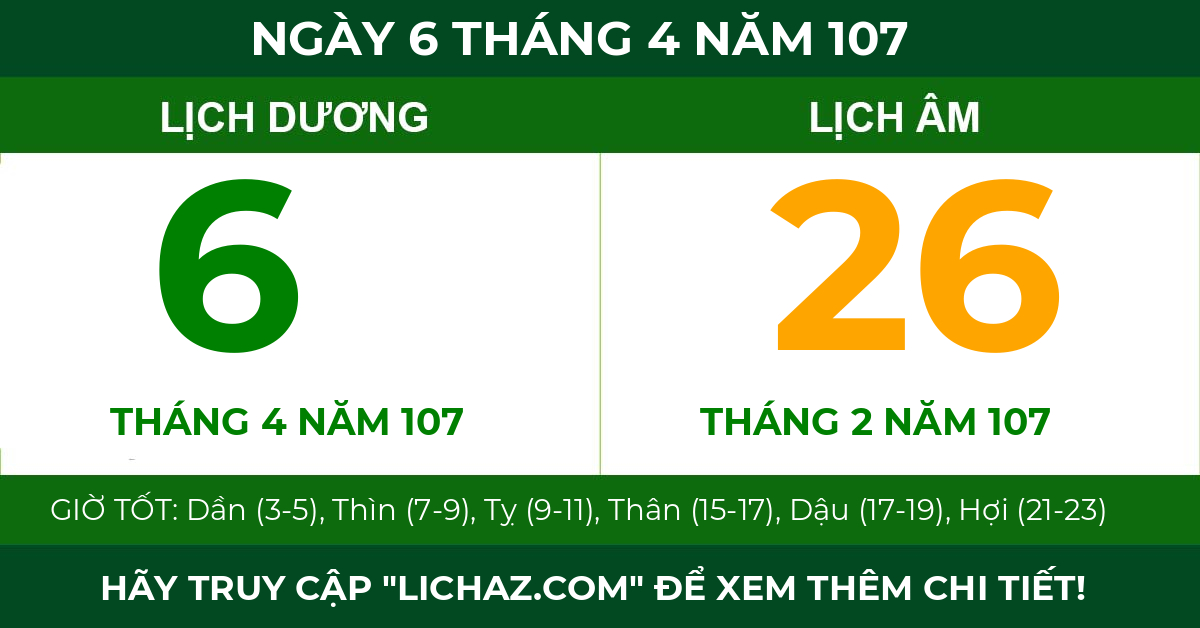 lịch âm ngày 6 tháng 4 năm 107