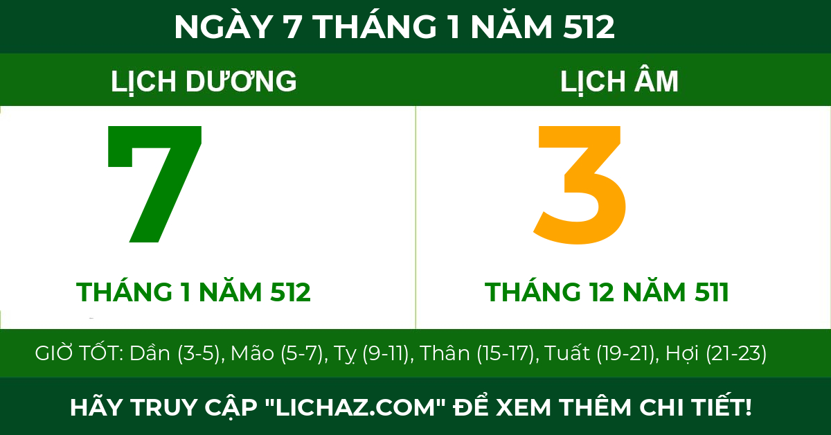 lịch âm ngày 7 tháng 1 năm 512