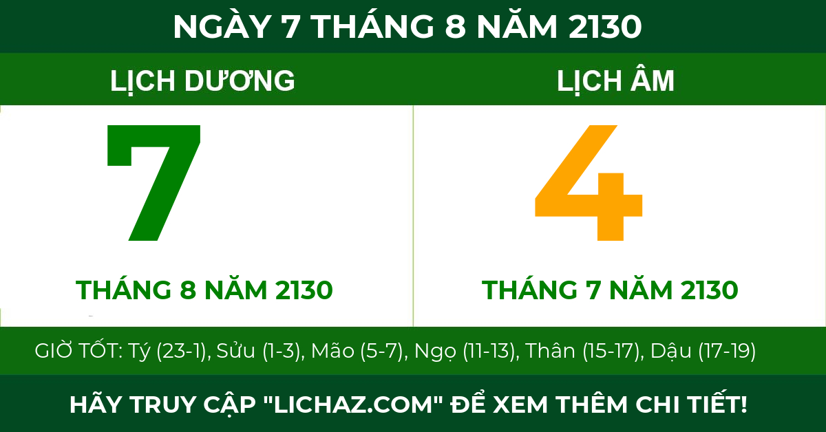 lịch âm ngày 7 tháng 8 năm 2130