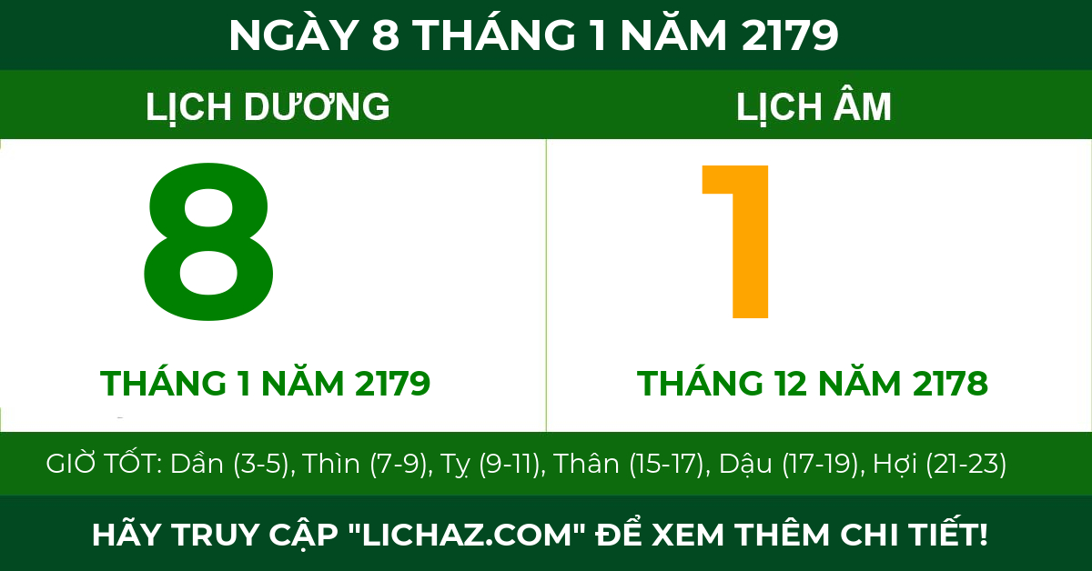 lịch âm ngày 8 tháng 1 năm 2179