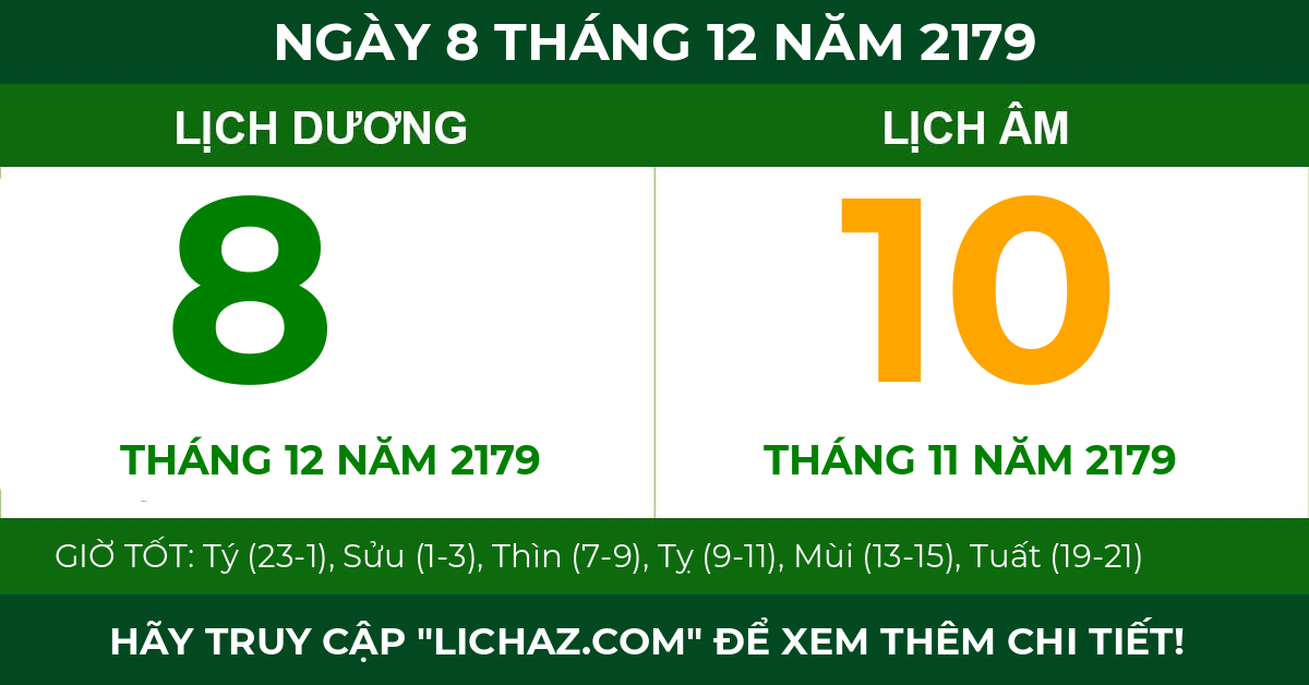 lịch âm ngày 8 tháng 12 năm 2179