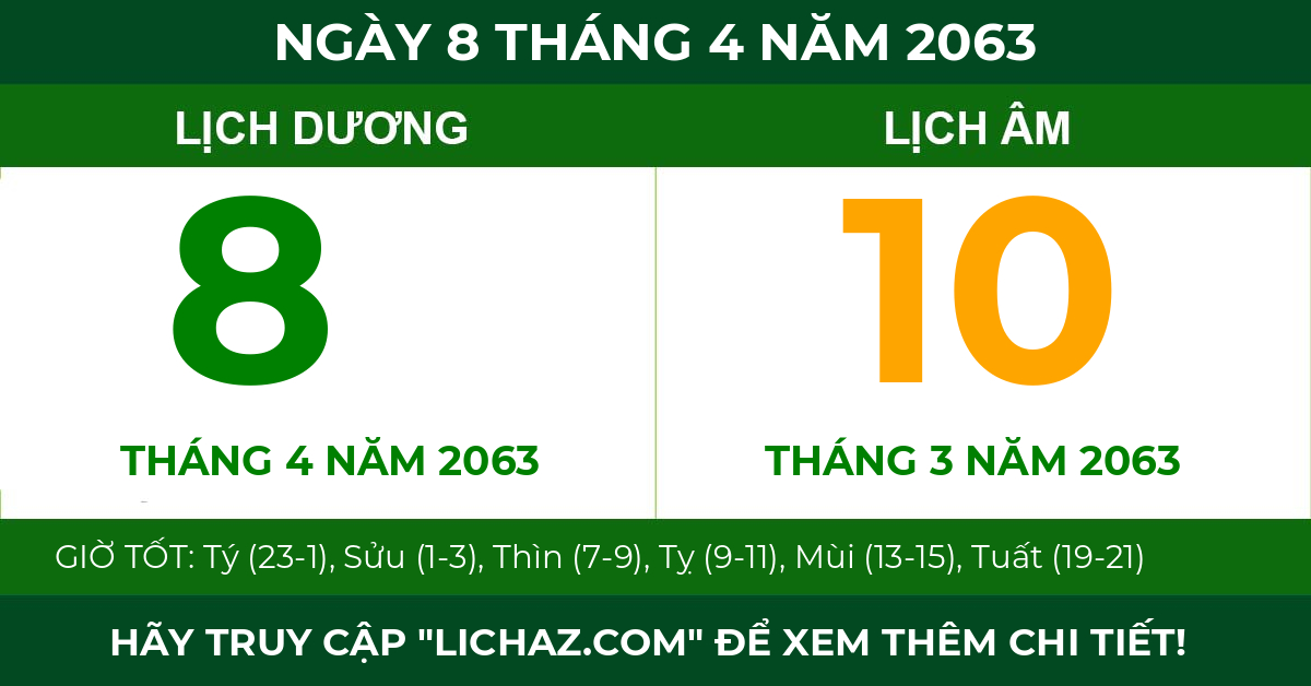 lịch âm ngày 8 tháng 4 năm 2063