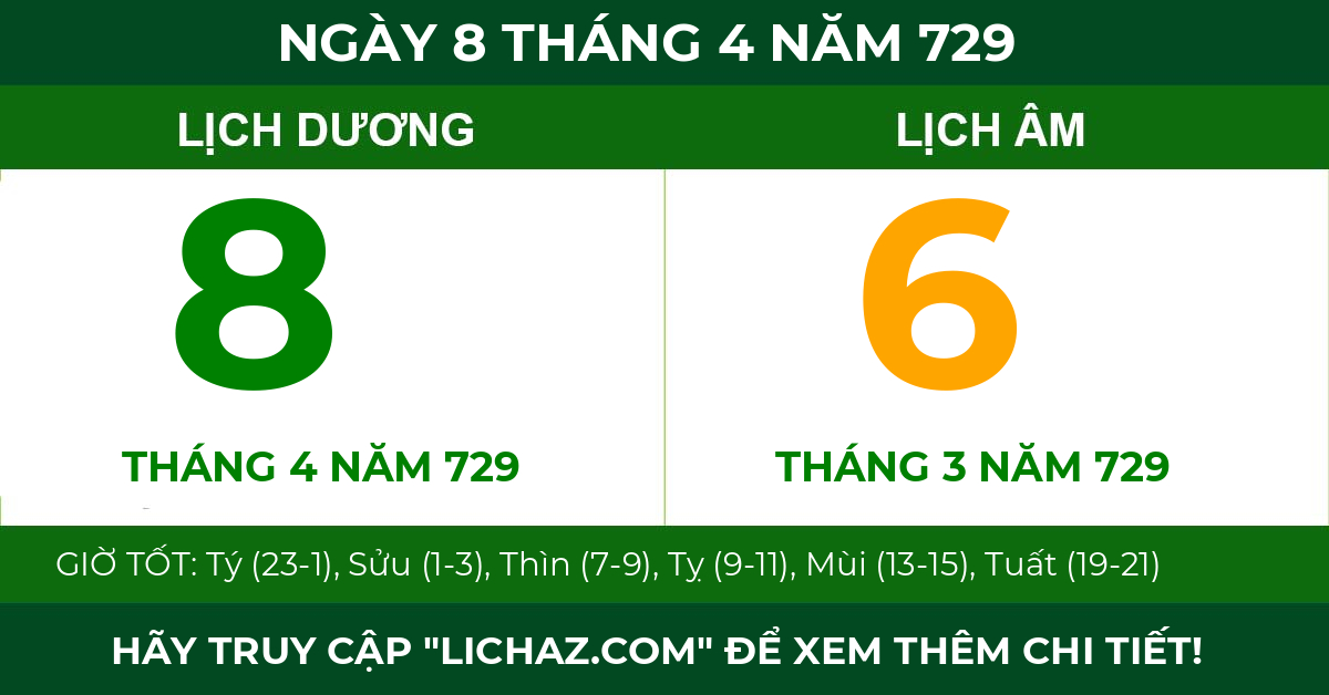 lịch âm ngày 8 tháng 4 năm 729