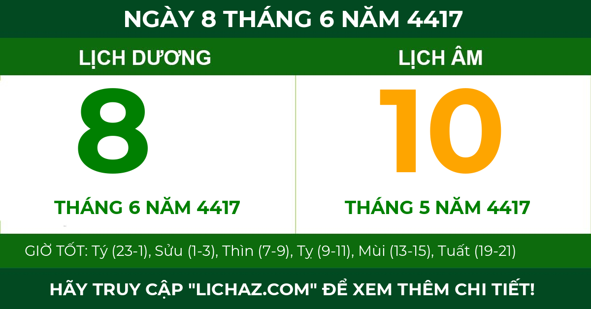 lịch âm ngày 8 tháng 6 năm 4417