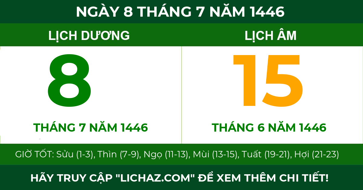 lịch âm ngày 8 tháng 7 năm 1446