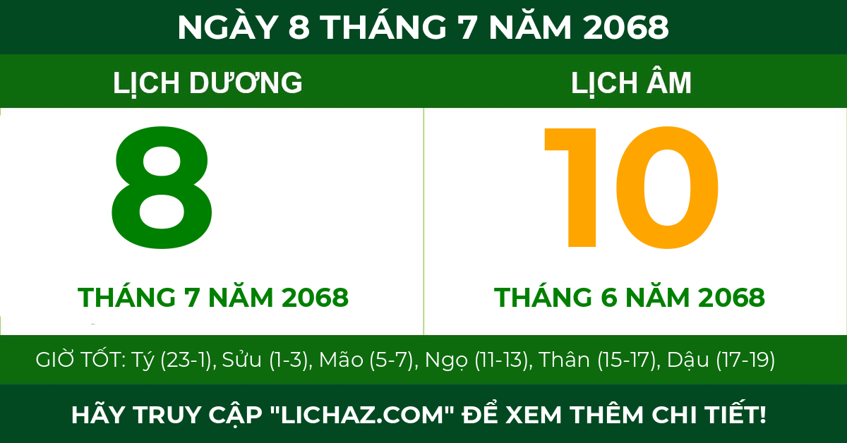 lịch âm ngày 8 tháng 7 năm 2068