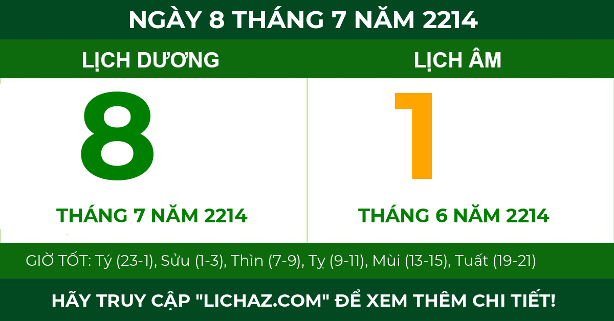 lịch âm ngày 8 tháng 7 năm 2214